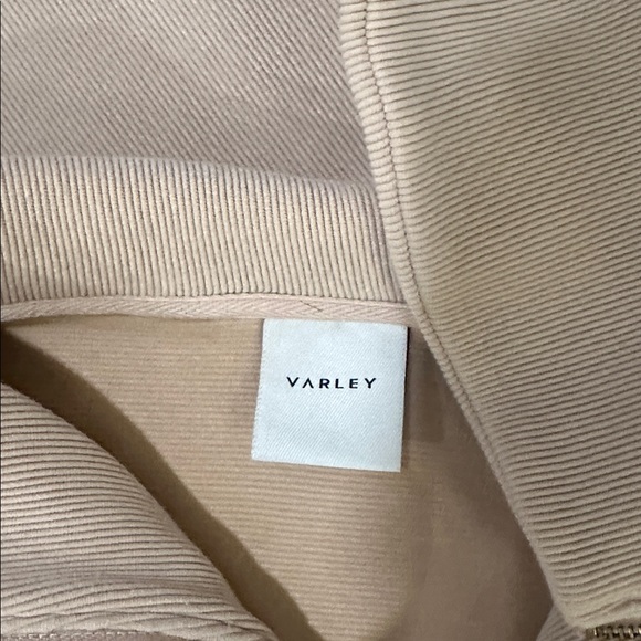 Varley Beige Ribbed vine half zip - Picture 4 of 5
